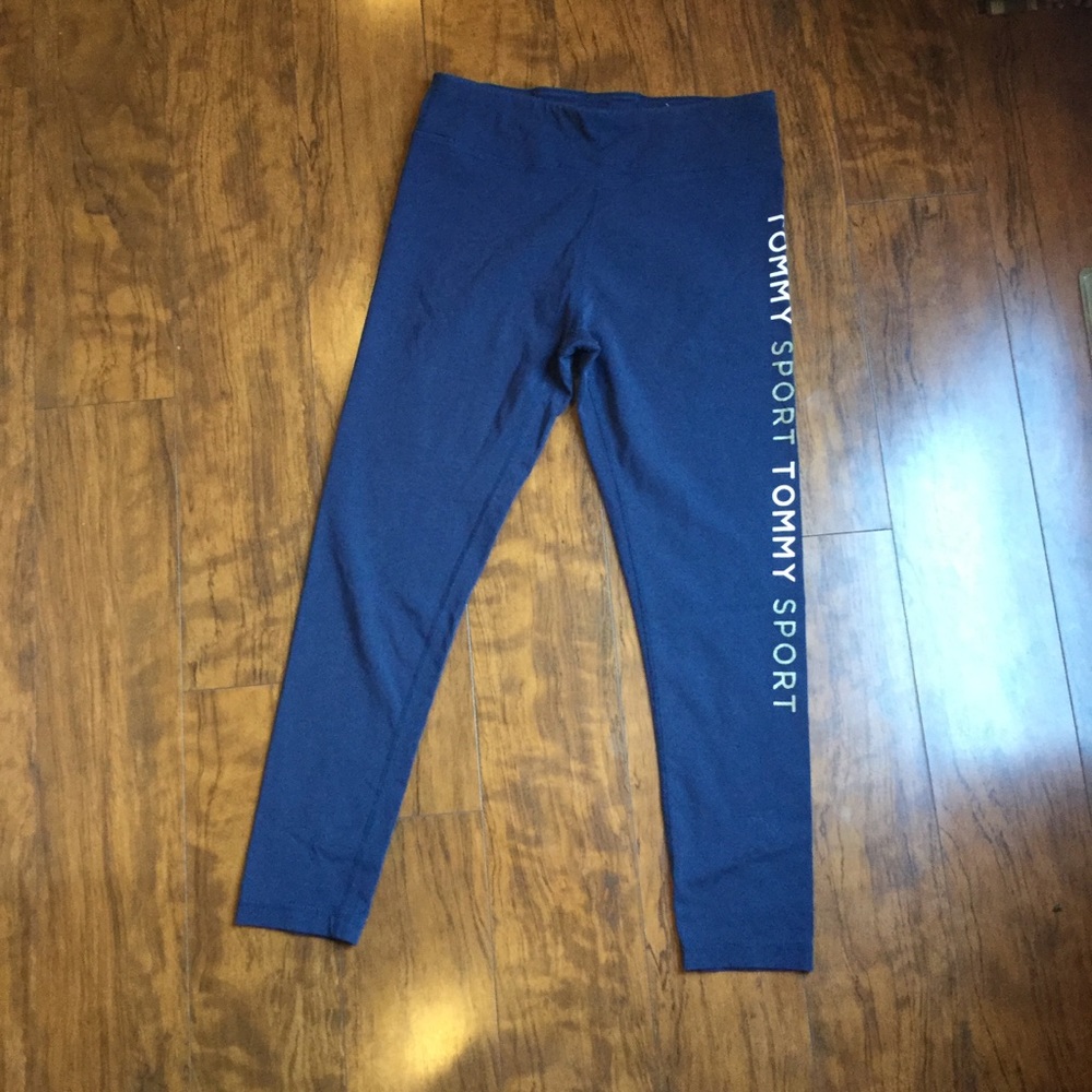 Tommy Hilfiger- Navy Sport Legging with Logo. Sz L